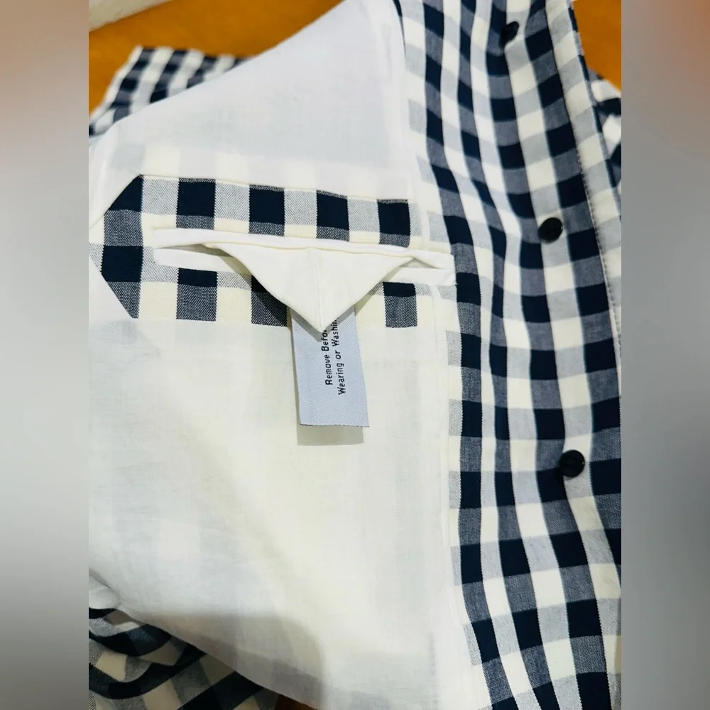 J. Crew Navy & Ivory Jacket Sz 6 - Picture 9 of 12